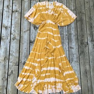 Young, fabulous & broke ⎮ Tie-dye high low dress